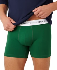 Lacoste Men's 3-Pack Regular-Fit Logo Boxer Briefs