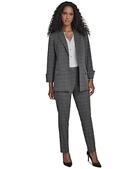 Calvin Klein Women's Windowpane Open Front Jacket