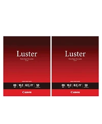 Canon 2 Pack Canon Lu-101 Pro Luster Photo Paper (8.5x11", 50 Sheets, 255 gsm)
