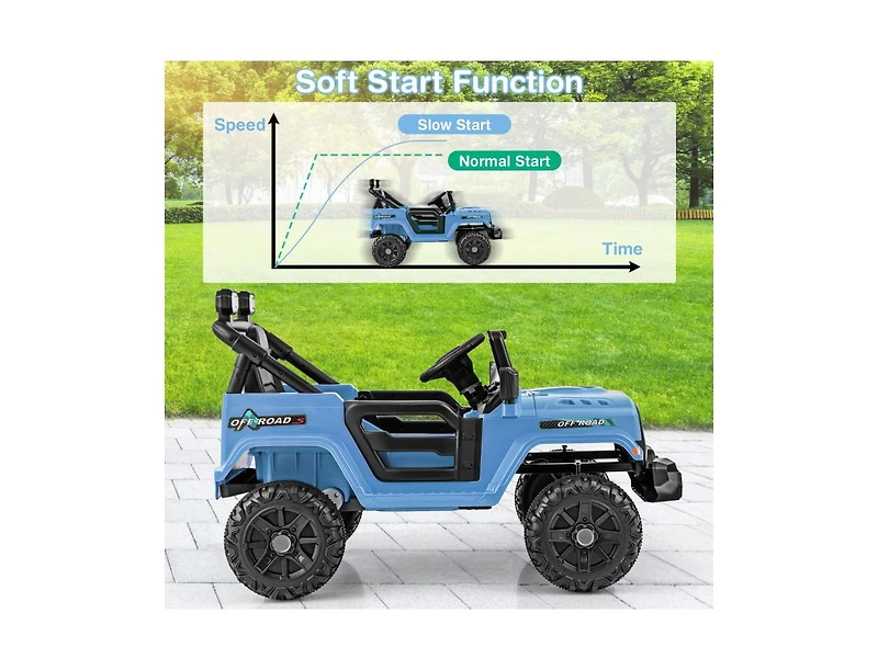 Akiudex 12V Kids Ride On Truck with Remote Control