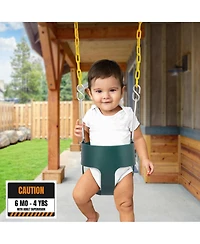Sorbus High Back Bucket Swing for Infants and Toddlers, with Coated Chains - Durable and Comfortable - Ages 6 Months and Up