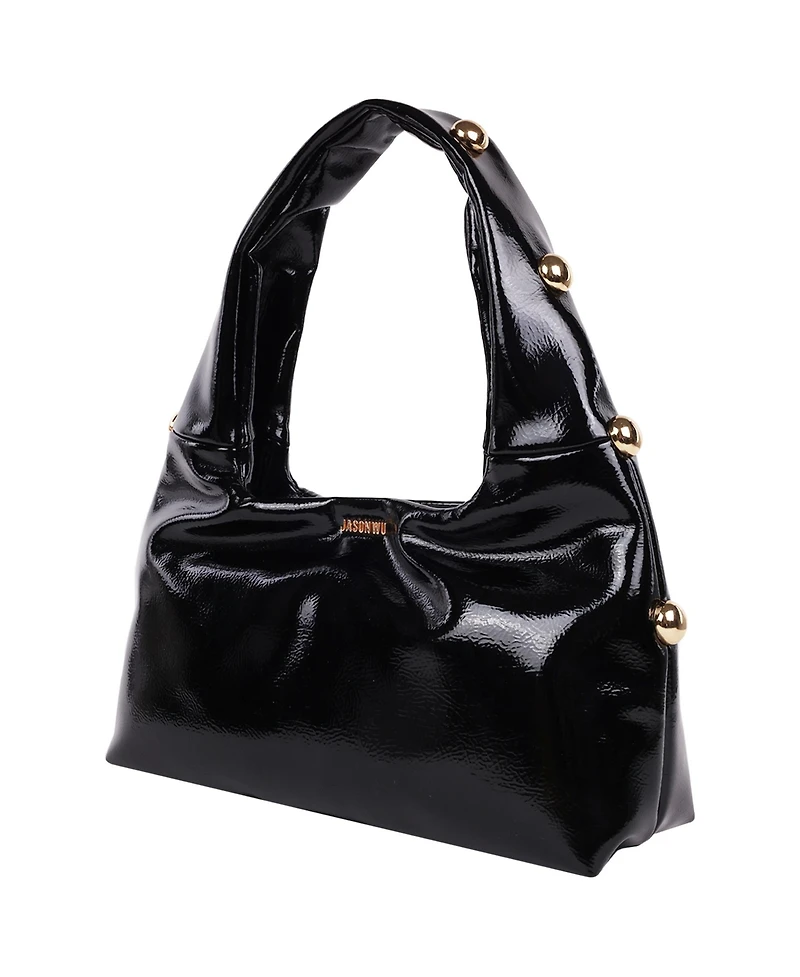 Jason Wu Studded Shoulder Bag Crackled Finish