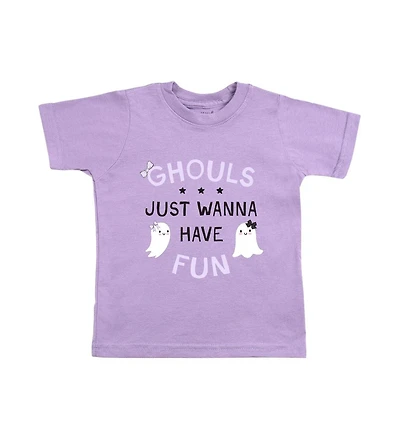 Sweet Wink Little and Big Girls Ghouls Just Wanna Have Fun Halloween Short Sleeve T-Shirt