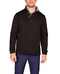 Tailorbyrd Men's Sweater Knit Snap Placket Pullover