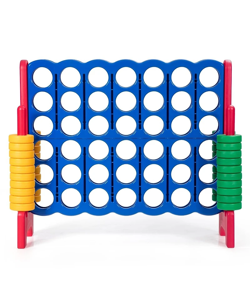 Akiudex Giant 4-in-a-Row Game with 42 Rings for Indoor and Outdoor Fun