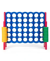 Akiudex Giant 4-in-a-Row Game with 42 Rings for Indoor and Outdoor Fun