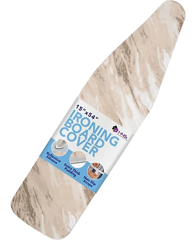 Florida Brands Ironing Board Cover and Pad - 15" x 54" Large Fits All Standard Sizes Heat Reflective Iron