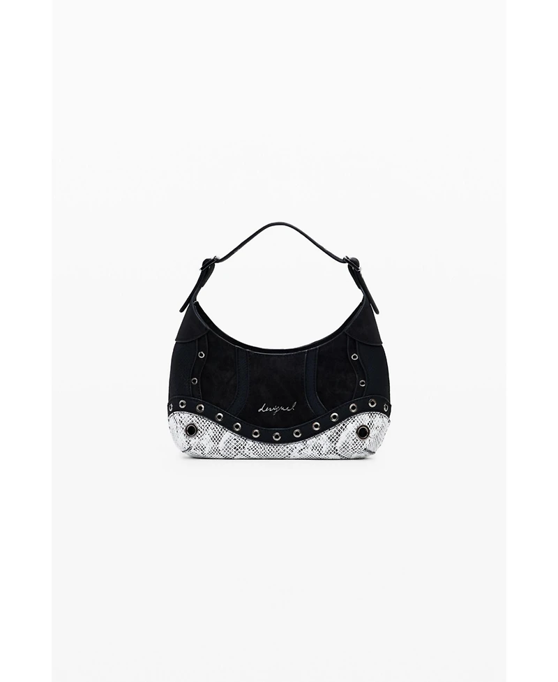 Desigual Women's Small studded snake bag