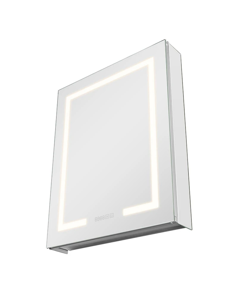 Slickblue Wall-Mount Medicine Cabinet with Lights and 2-Side Mirrors
