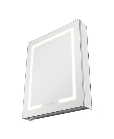 Slickblue Wall-Mount Medicine Cabinet with Lights and 2-Side Mirrors