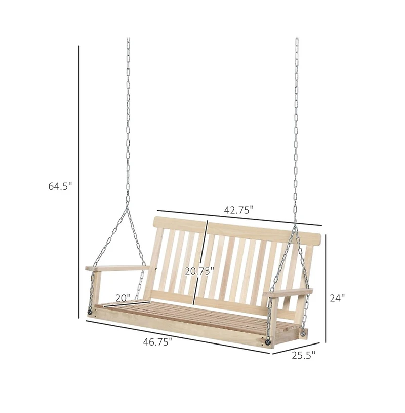 Comfortable Outdoor Patio Swing with Weather Resistant Frame for Relaxing Backyard