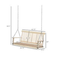 Comfortable Outdoor Patio Swing with Weather Resistant Frame for Relaxing Backyard