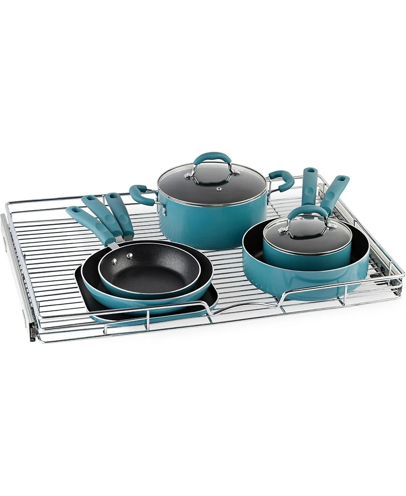 Florida Brands Pull Out Cabinet Organizer with Chrome Finish 30 x 21 In