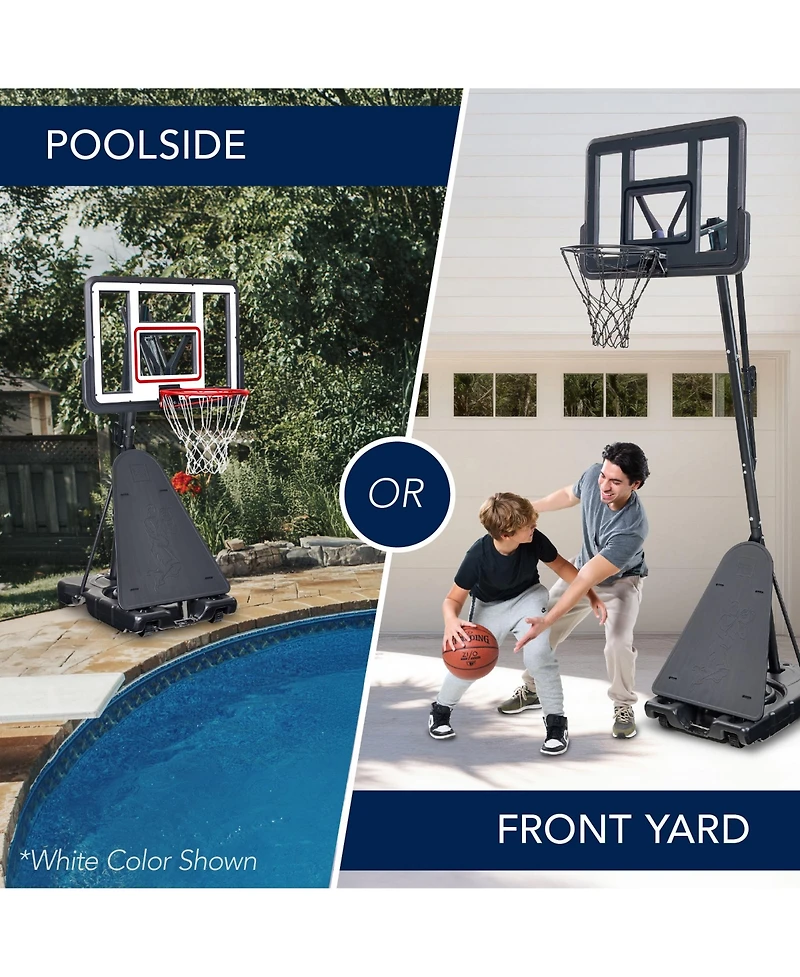 Best Choice Products Adjustable 4.4-10ft Basketball Hoop, Portable Goal w/Shatterproof Backboard