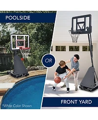 Best Choice Products Adjustable 4.4-10ft Basketball Hoop, Portable Goal w/Shatterproof Backboard