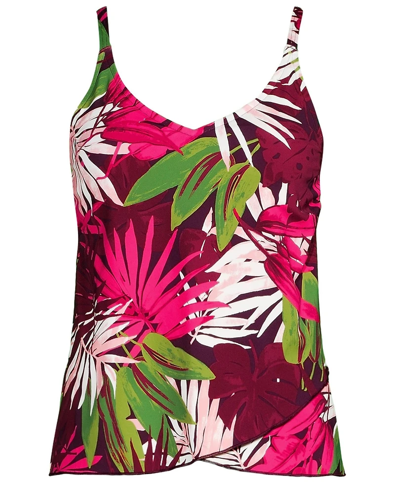 Lands' End Women's Dd-Cup Tulip Hem Tankini Top