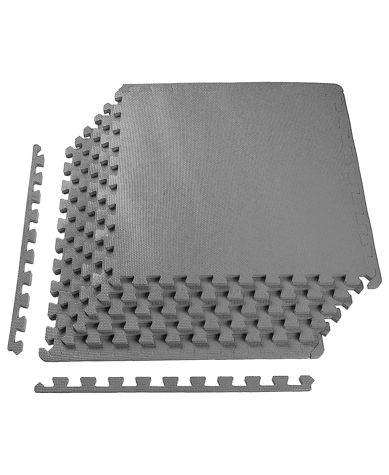 Everyday Essentials BalanceFrom Fitness 72 Sq Ft Interlocking Eva Foam Exercise Mat Tiles