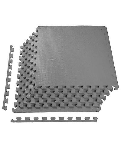 Everyday Essentials BalanceFrom Fitness 72 Sq Ft Interlocking Eva Foam Exercise Mat Tiles