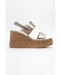 Olien Leather Platform Espadrilles (Women)