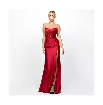 Bariano Aurdrey Strapless Corset Gown