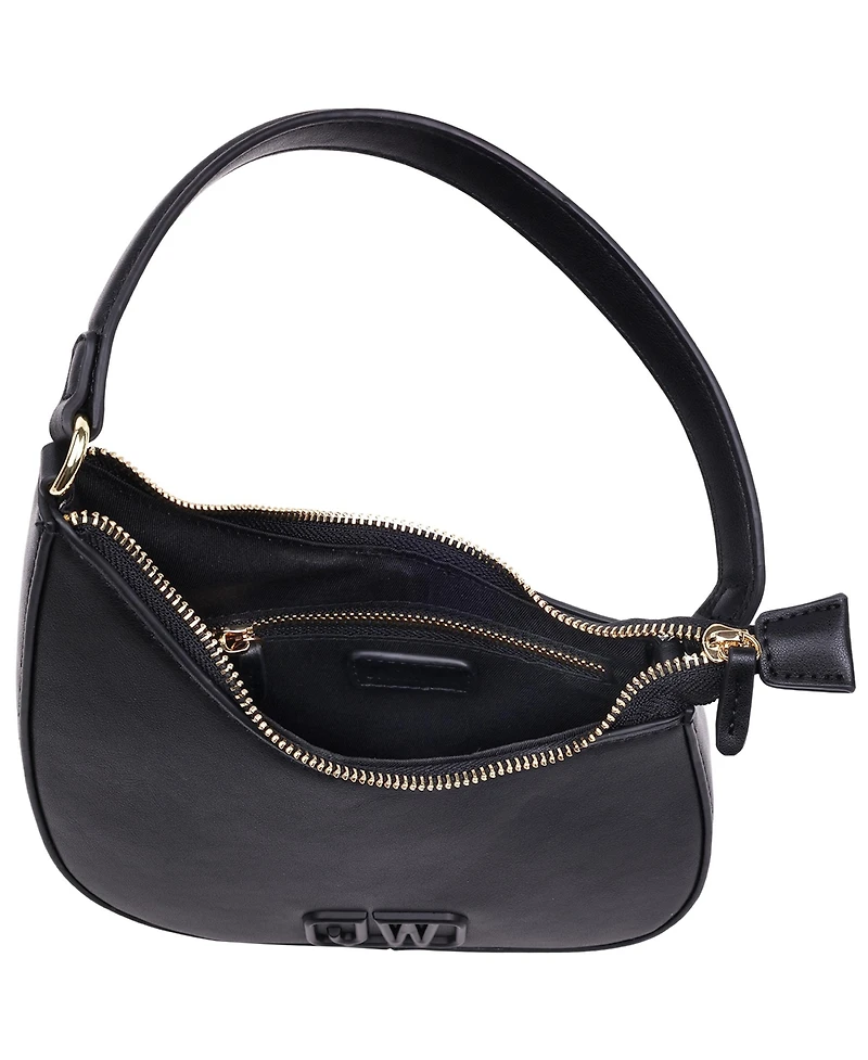 Jason Wu Smooth Pu Shoulder Bag with Tonal 3D Logo