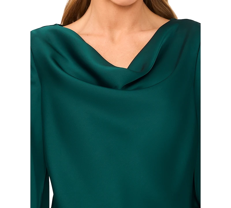 CeCe Women's Long-Sleeve Cowl Neck Top