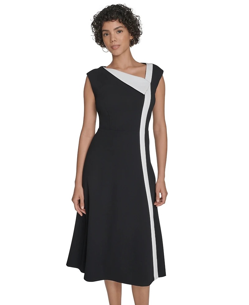 Calvin Klein Women's Colorblocked Midi Dress