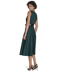 Calvin Klein Women's Belted Midi Dress