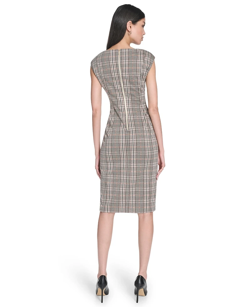Calvin Klein Women's Menswear Sheath Short Dress