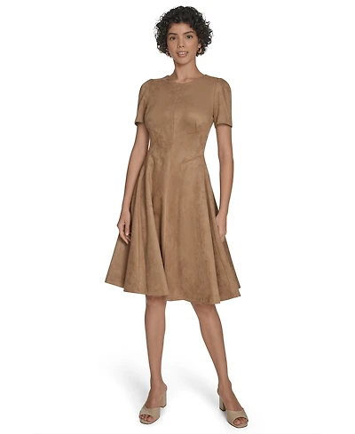 Calvin Klein Women's Fit and Flare Short Dress