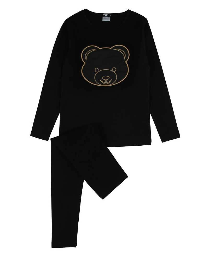 NoggiWear Little Boys Little/Big Puffy Bear Loungewear Set