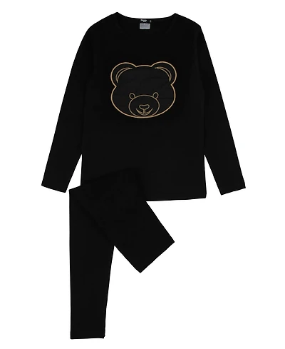 NoggiWear Little Boys Little/Big Puffy Bear Loungewear Set