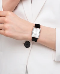 Coach Men's Elliot Black Leather Strap Watch