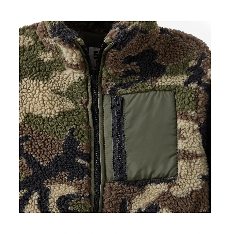 Cotton On Boys Little/Big Simon Sherpa Jacket
