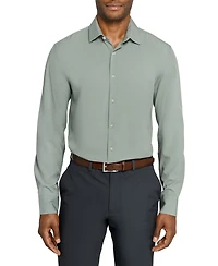 ConStruct Men's Solid Performance Stretch Cooling Comfort Dress Shirt