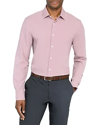 ConStruct Men's Solid Performance Stretch Cooling Comfort Dress Shirt