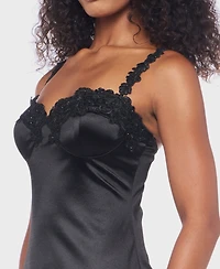 B Darlin Juniors' Embroidered Lace Spaghetti Strap Midi Dress