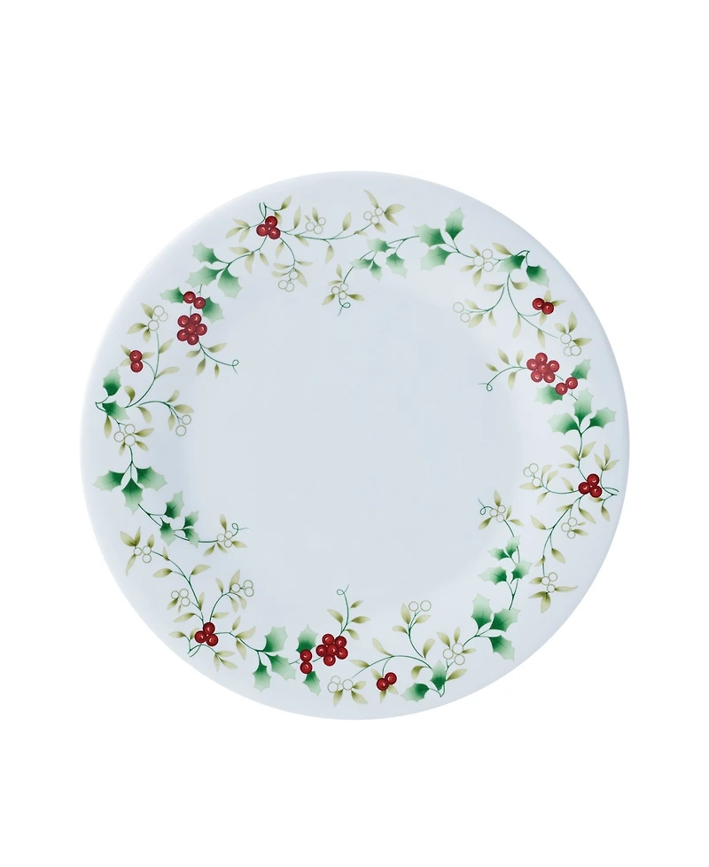 Winterberry Holiday Melamine 24 Pc. Dinnerware Set, Service for 8