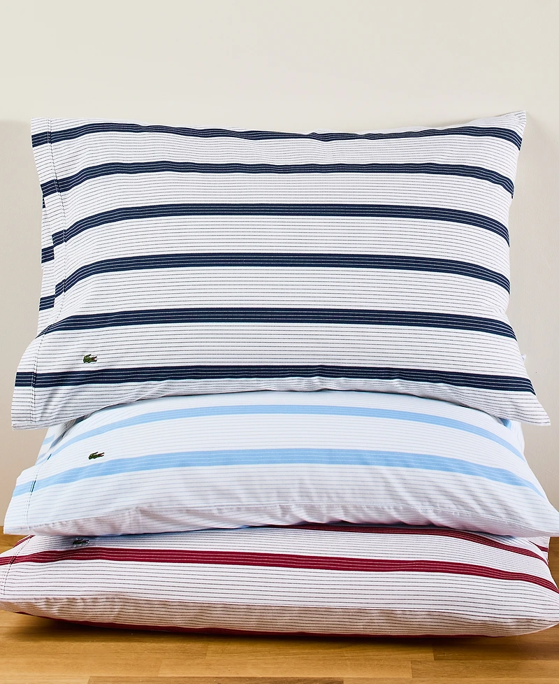 Lacoste Archive 200-Thread Count Cotton -Pc. Sheet Set
