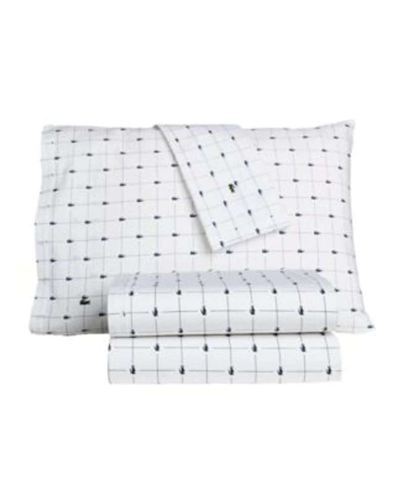 Lacoste Slice Cotton Sheet Set