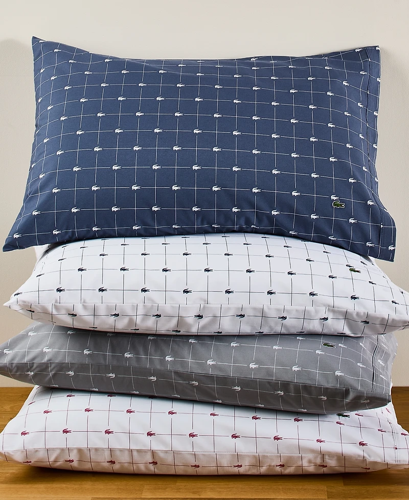 Lacoste Slice 200-Thread Count Cotton -Pc. Sheet Set