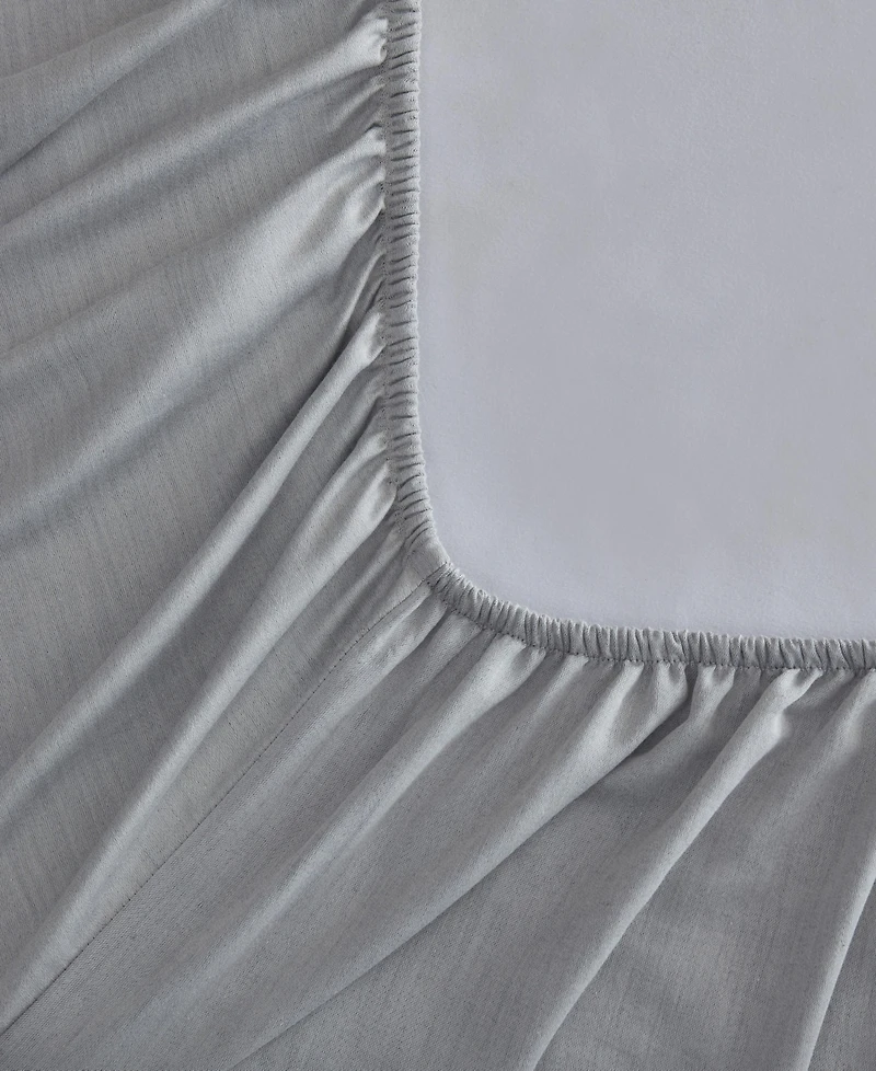 Calvin Klein Contrast Weave Rekoop Sateen 4-Pc. Sheet Set