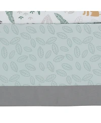 Lambs & Ivy Baby Jungle Friends 5-Piece Safari Animals Nursery Crib Bedding Set