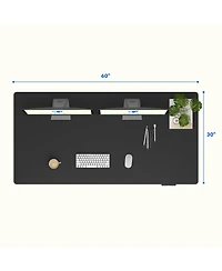 Flexispot E7-commercial Electric Adjustable Standing Desk, Rectangular Chipboard, Black