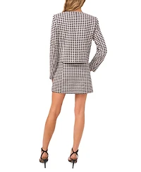 CeCe Women's Button-Front Knit Mini Skirt