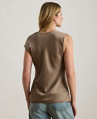 Lauren Ralph Lauren Women's Charmeuse Asymmetrical Blouse