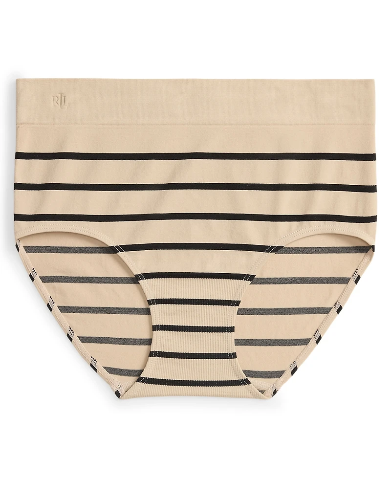 Lauren Ralph Women's Seamless Striped High-Rise Briefs