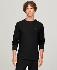 Tommy Hilfiger Men's Waffle-Knit Long-Sleeve Crewneck Thermal Top
