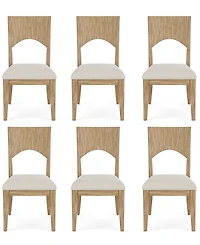 Furniture 6-Pc. Rubberwood Frandlyn Side Chair Set