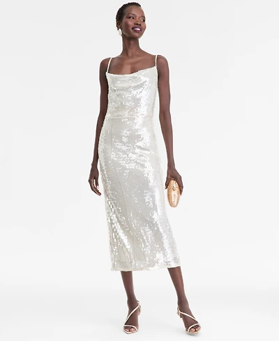I.n.c. International Concepts Women's Sleeveless Sequin Dress, Macy's Exclusive